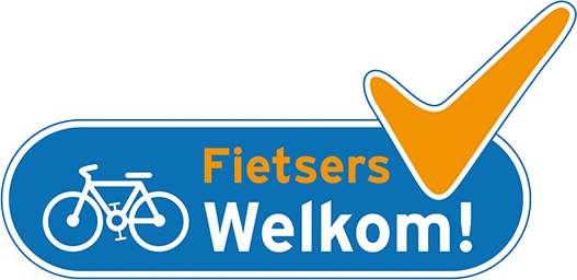 Wij voeren het Fietsers welkom kwaliteitslabel en fietsers zijn altijd welkom en bieden wij extra service. Deze bedrijven zijn herkenbaar aan het Fietsers Welkom! Logo.